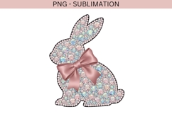 Rhinestone bunny coquette png design for T-shirts Product Image 2