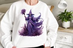 Purple Witch Sublimation Clipart Product Image 2