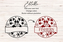 Christmas Family Name SVG - Candy Cane Product Image 2