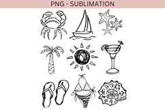 Beach png design for T-shirts Product Image 2