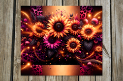 Magic sunflowers | straight skinny tumbler sublimation PL Product Image 2