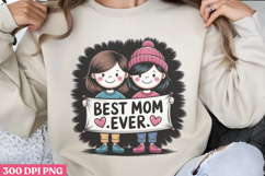 Floral Mama Mom Sublimation PNG Product Image 1
