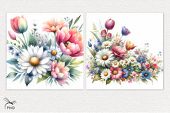 Flower digital paper Product Image 2