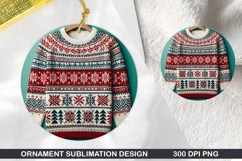 Pattern Stained Glass Ornament PNG, Digital Download File Product Image 1