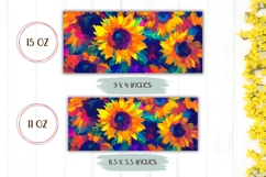 Art Sunflowers Mug Design, Sunflowers Print, Flowers PNG Product Image 2