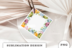 Watercolor Autumn Pumpkins Frame png Product Image 2