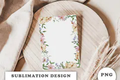 Watercolor Garden floral Frame png Product Image 2