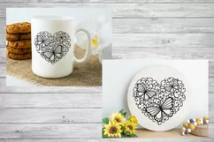 Valentines SVG Day | Butterfly SVG | Lace Heart SVG Product Image 4