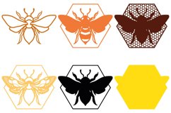 Bee 3D Multilayer SVG/ Bee 3D mandala Product Image 2