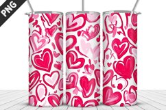 Lovely Hearts Tumbler Design | Valentine&#039;s Day Tumbler Wrap Product Image 3
