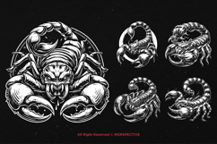10 Bundle Dark Art Scorpion Skull Death Poison Desert Tattoo Product Image 3