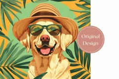 Summer Tumbler Wrap, Labrador Retriever Dog Tumbler Design Product Image 2