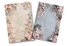Vintage Rose Floral Junk Journal Pages Product Image 2