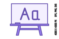 Colored Chalkboard Icon Product Image 1
