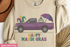 Happy Mardi Gras PNG, Mardi Gras Sublimation PNG Product Image 2