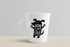 Dog Silhouette with Funny Quote Svg Cut File. Dog Lover Png. Product Image 3