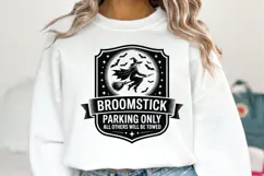Broomstick Parking Only Svg | Halloween Svg | Shirt Svg Product Image 1