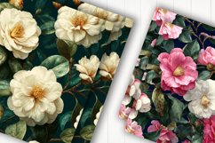 Rose Flower Print Digital Paper Product Image 2