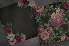 Floral Scrapbooking Paper | Moody flowers background Product Image 5