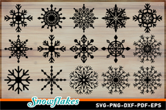 Snowflakes Paper Cut, Snowflakes SVG Laser Cut Files Product Image 2