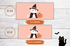 Halloween Cat Mug Print, Halloween Pumpkin Mug Sublimation Product Image 2