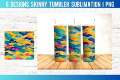 Colorful Wave 20 OZ Tumbler Sublimation Design Product Image 2