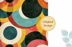 Retro Pillow Case Sublimation, Multicolor Pillowcase PNG Product Image 2