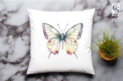 Delicate Watercolor Butterfly Clipart Sublimation PNG Product Image 2