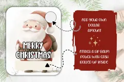 Cute Santa Claus Money Card, Christmas Santa Gift Cards Product Image 2