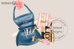 Lash Tech Apron Sublimation PNG Beauty Tools Glam Design Product Image 1