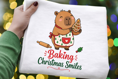 Capybara Baking Christmas PNG, Baking Christmas Smiles PNG Product Image 4