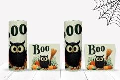 Boo Halloween Tumbler, Halloween Owl Tumbler Design Product Image 2