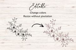Orchid Corner Frame SVG Product Image 2