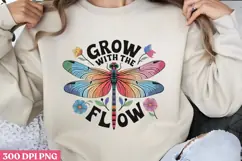 GROW WITH THE FLOW PNG, Positive Sublimation PNG Product Image 1