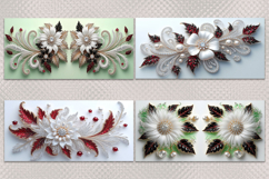 Coffee Mugs I 12 designs of mugs with 3D floral patterns,JPG Product Image 3