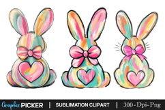 Pastel Brushstroke Easter PNG, Happy Easter Sublimation Product Image 1