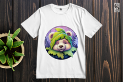 Cute Sleeping Bear Clipart Sublimation PNG Product Image 2