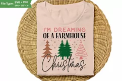 I'm Dreaming Of A Farmhouse Christmas SVG Design | Christmas Product Image 2