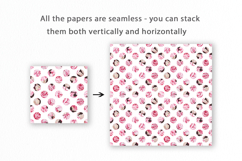 Polka Dot Watercolor Roses Seamless Pattern Product Image 2