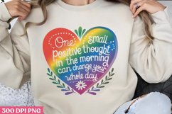 One small positive thought PNG, Retro Positive Sublimation P Product Image 3