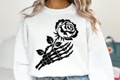Hand with Rose svg Design | Svg Cut Files | Shirt Svg Product Image 1