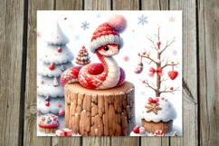 Christmas snake | 4 Skinny tumbler sublimation designs PLUS Product Image 2