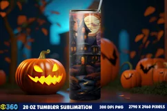Halloween Tumbler Sublimation Wraps, Tumbler Halloween Product Image 2