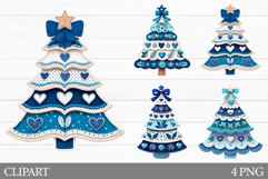Christmas Tree Clipart. Christmas Tree Sublimation Product Image 1