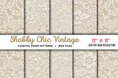 Shabby Chic Vintage Bridal White JPG Product Image 1