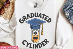 Graduated cylinder PNG, Chemistry Sublimation PNG Product Image 1