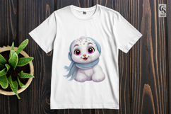 Cute kawaii Seal Clipart Sublimation PNG Product Image 2
