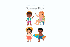 Cute Kids Summer Clipart Product Image 2