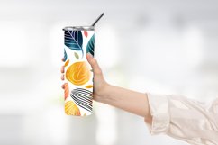 Abstract Shapes And Leaves Tumbler Wrap Sublimation Product Image 2