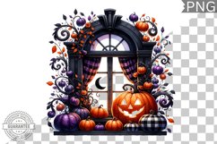 Halloween Window Sublimation - Clipart PNG Design Product Image 1